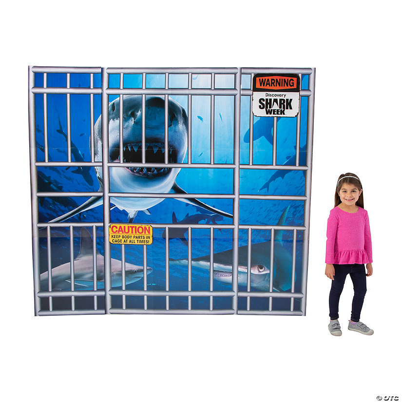 71 1/4" Discovery Shark Week&#8482; 3-D Cage Cardboard Cutout Stand-Up Image