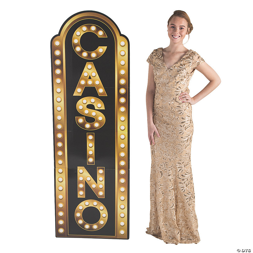 71" Casino Marquee Cardboard Cutout Stand-Up Image