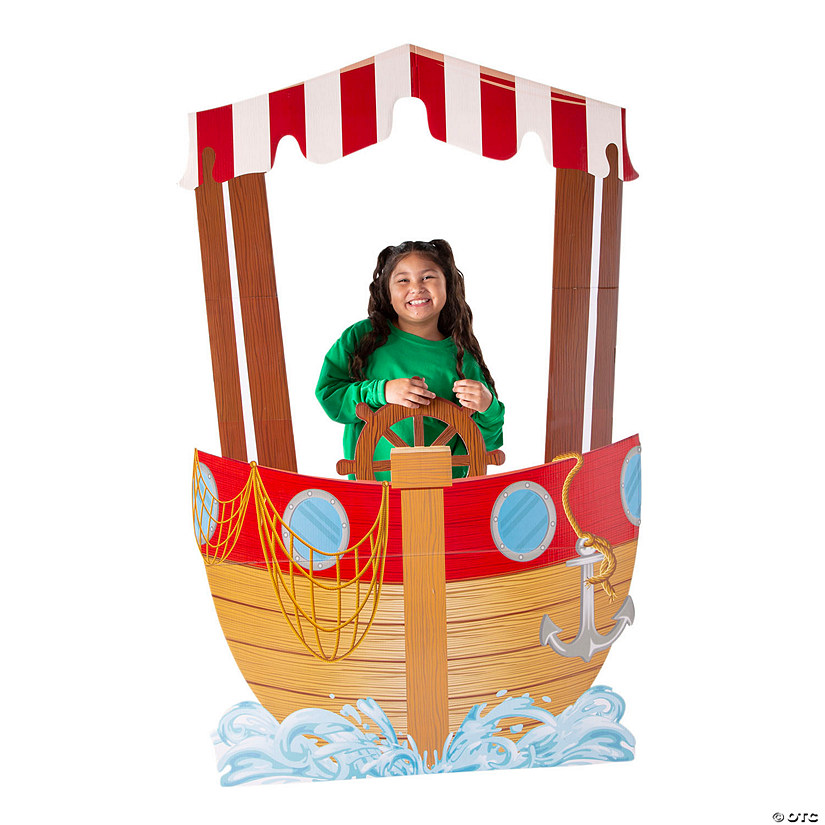 71" Jungle VBS Riverboat Cardboard Cutout Stand-In Stand-Up Image