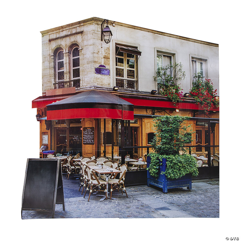 71" Paris Cafe Cardboard Cutout Stand-Up Image
