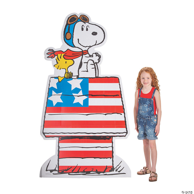 71" Peanuts&#174; Patriotic<sup> </sup>Cardboard Cutout Stand-Up Image