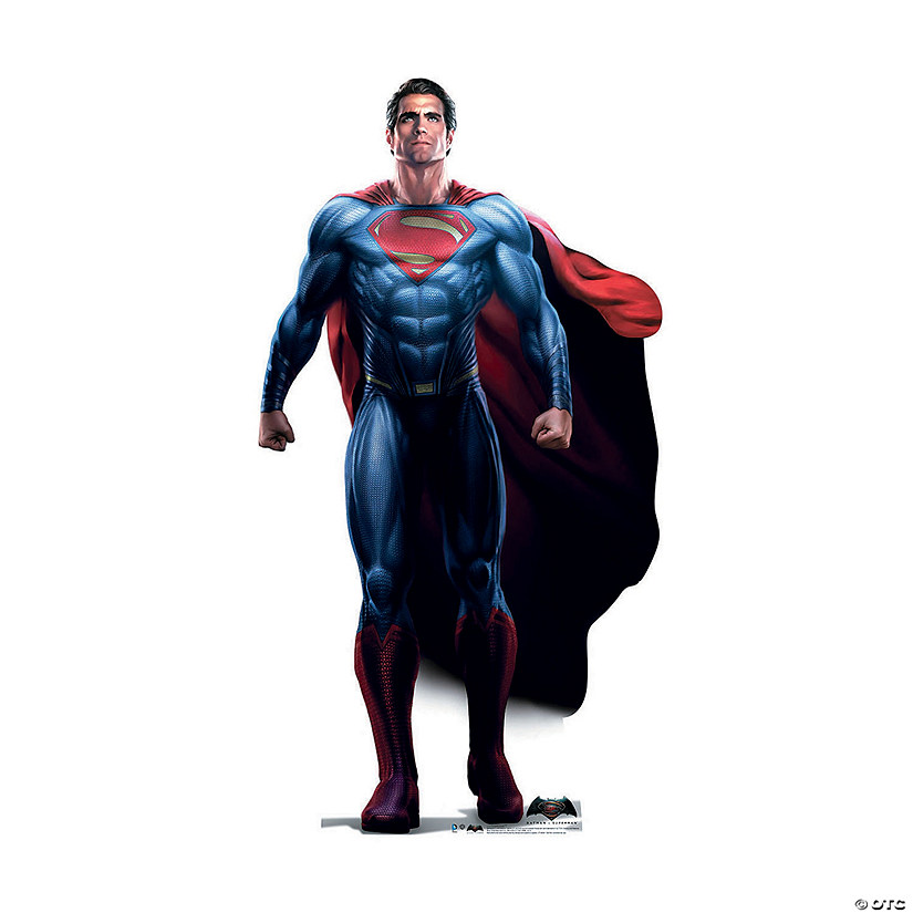 72" Batman v Superman: Dawn of Justice&#8482; Superman Life-Size Cardboard Cutout Stand-Up Image