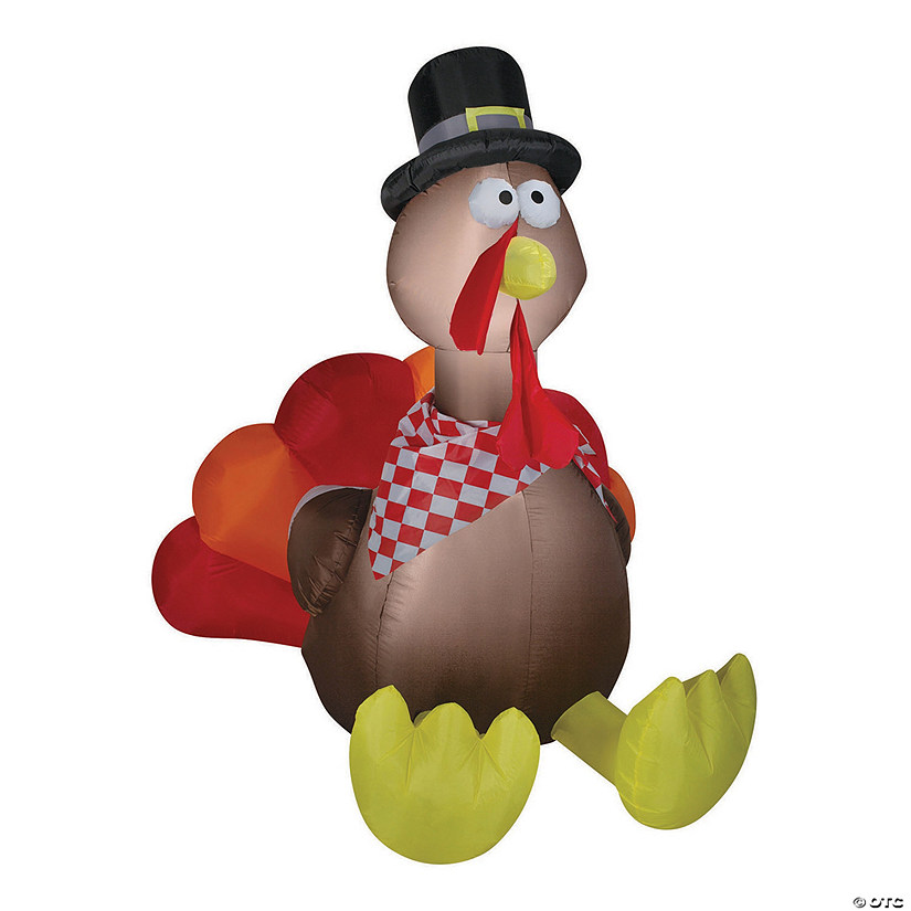 72" Blow Up Inflatable Turkey Outdoor Yard Decoration Image