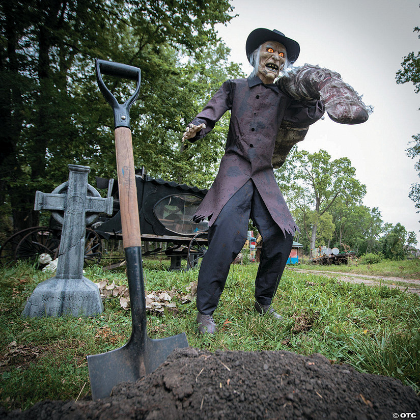 72" Grave Robber Animated Halloween Prop Image