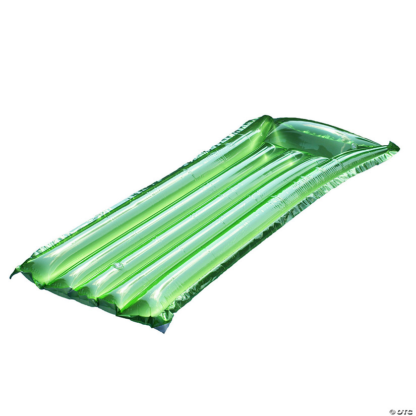 72" Inflatable Green Reflective Sun tanner Pool Float Image