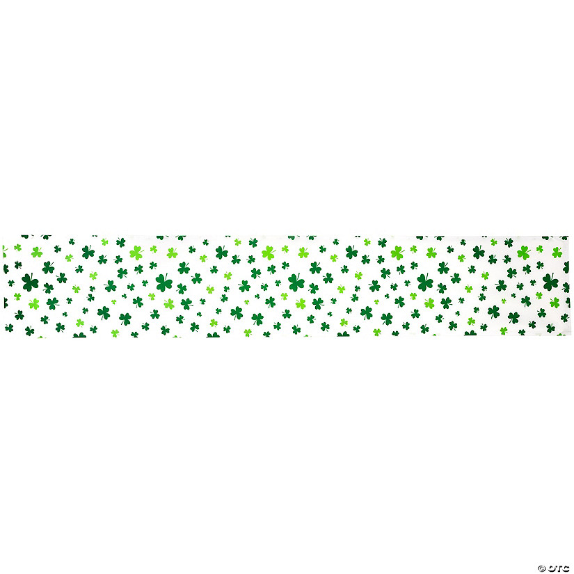 72" Shamrock St. Patrick's Day Table Runner Image