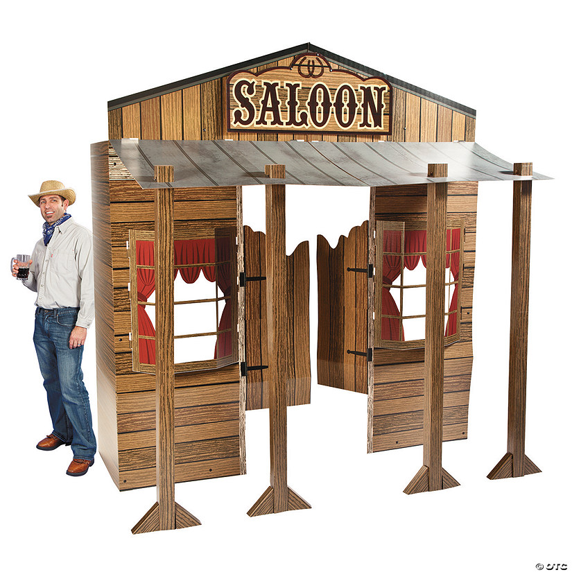 73" 3D Large Saloon Cardboard Stand-Up Image