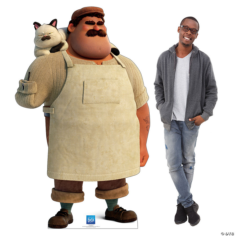 74" Disney Pixar&#8217;s Luca Massimo & Machiavelli Life-Size Cardboard Cutout Stand-Up Image