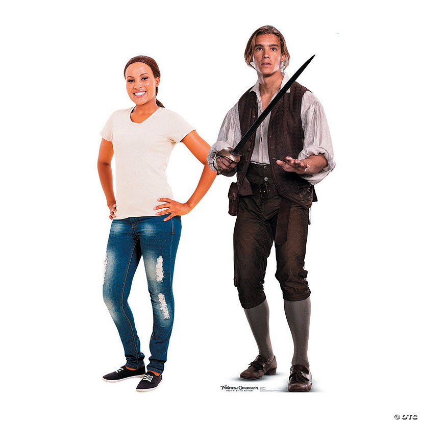 74" Pirates of the Caribbean: Dead Men Tell No Tales&#8482; Henry Turner Life-Size Cardboard Cutout Stand-Up Image