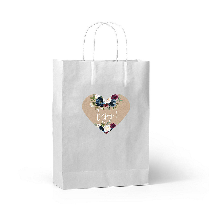 75PC Midnight Blue Heart Label Enjoy Image