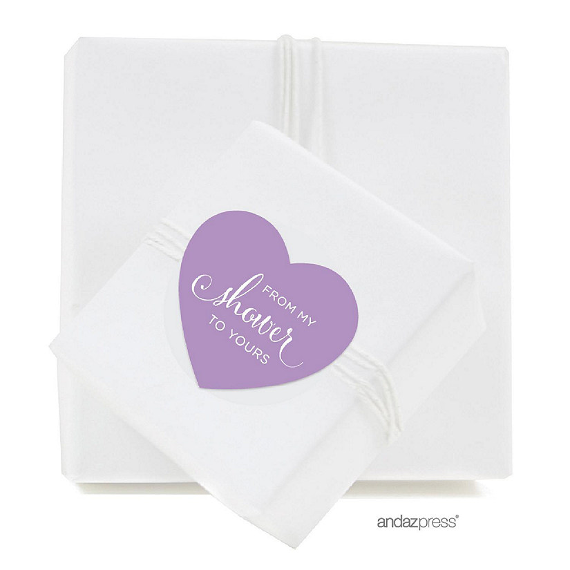 75PK From My Shower Lavender Heart Label Image