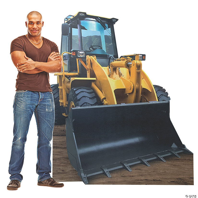 76" Construction Front Loader Equipment Cardboard Cutout Stand-Up Image