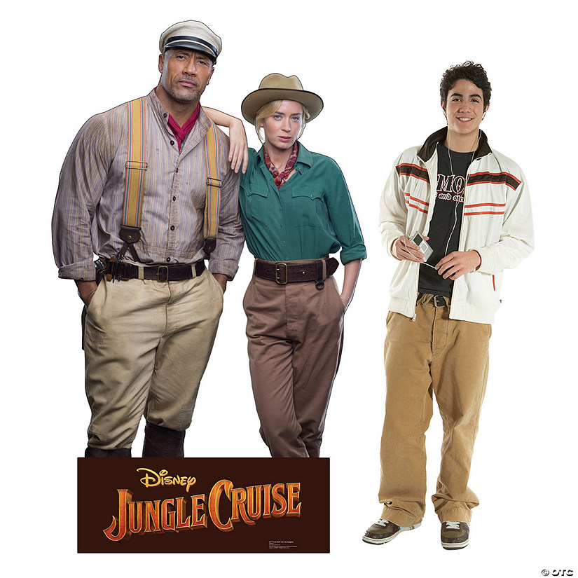76" Disney&#8217;s Jungle Cruise Frank Wolff & Dr. Lily Houghton Life-size Cardboard Cutout Stand-Up Image
