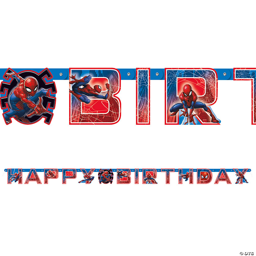 76" Marvel&#8217;s Spider-Man&#8482; Birthday Party Ready-to-Hang Garland Image