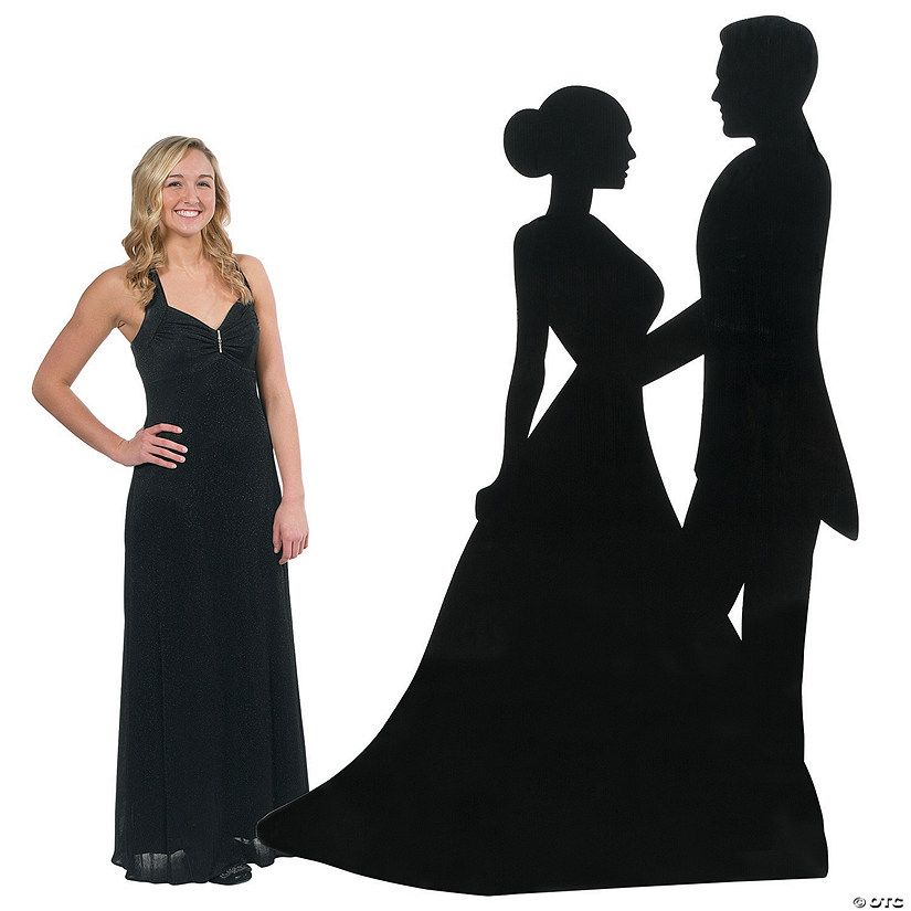 76" Sparkling Night Silhouette Dancers Cardboard Cutout Stand-Up Image