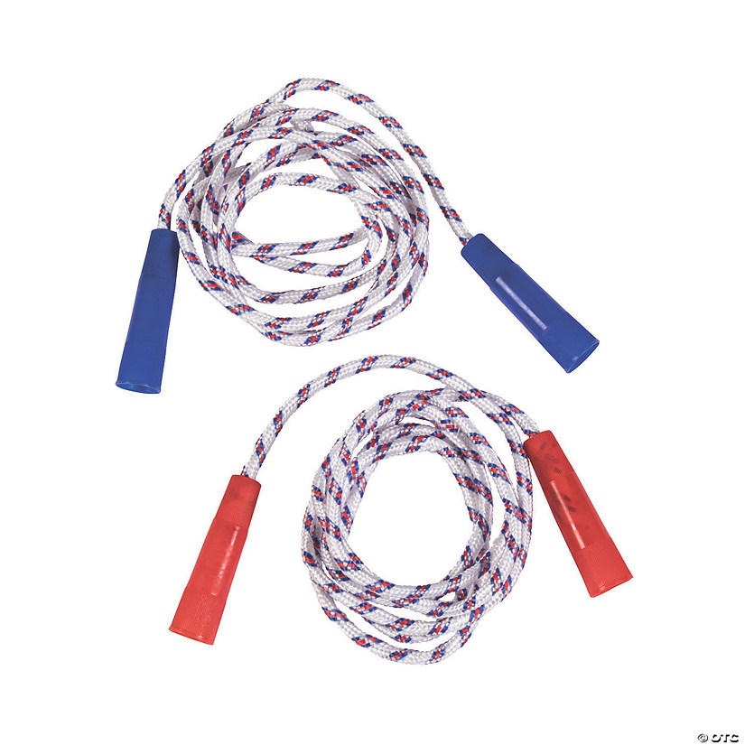 78" Patriotic Nylon Jump Ropes with Plastic Handles - 12 Pc. Image