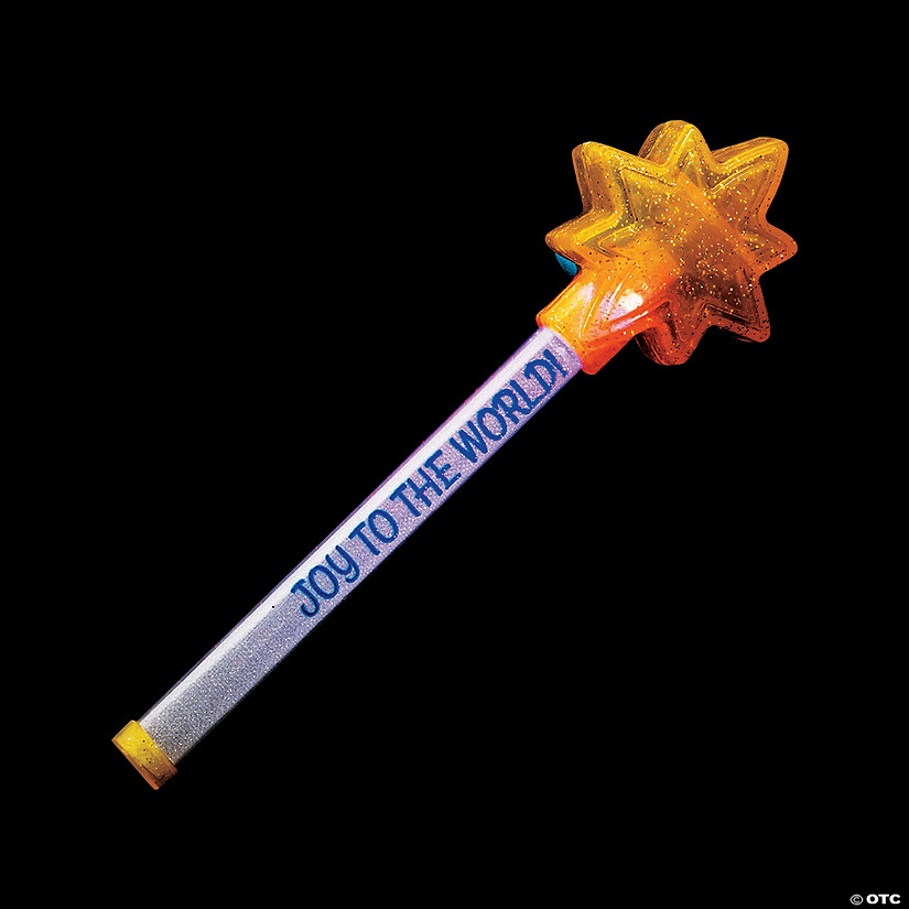 8 1/2" Flashing Religious Star Plastic Light Sticks - 12 Pc. Image