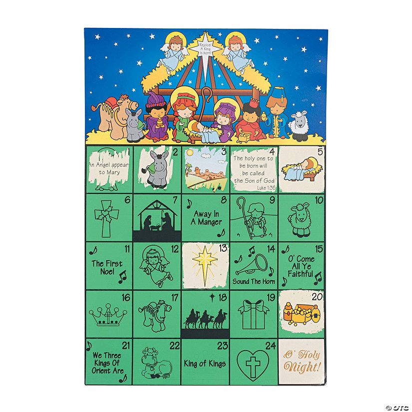 8 1/2" x 12 1/2" Magic Color Scratch Advent Calendars - 12 Pc. Image