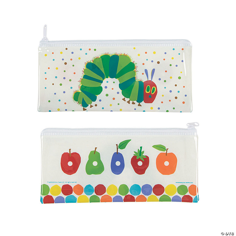 8 1/2" x 4" World of Eric Carle The Very Hungry Caterpillar&#8482; Vinyl Pencil Cases - 12 Pc. Image