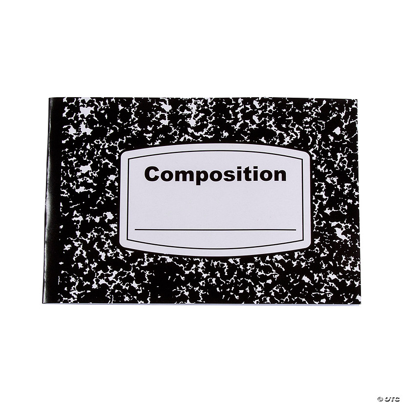 8 1/2" x 5 1/2" Half-Sized Paper Composition Journals - 12 Pc. Image