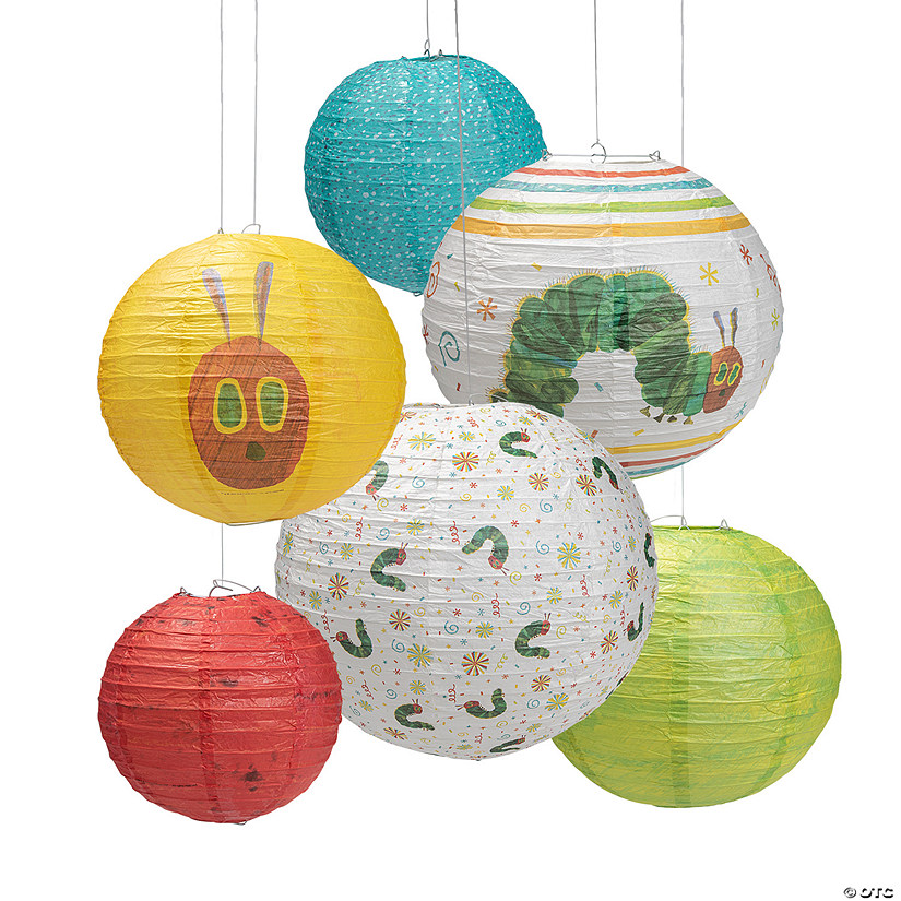 8" - 16" The Very Hungry Caterpillar&#8482; Hanging Paper Lanterns - 6 Pc. Image