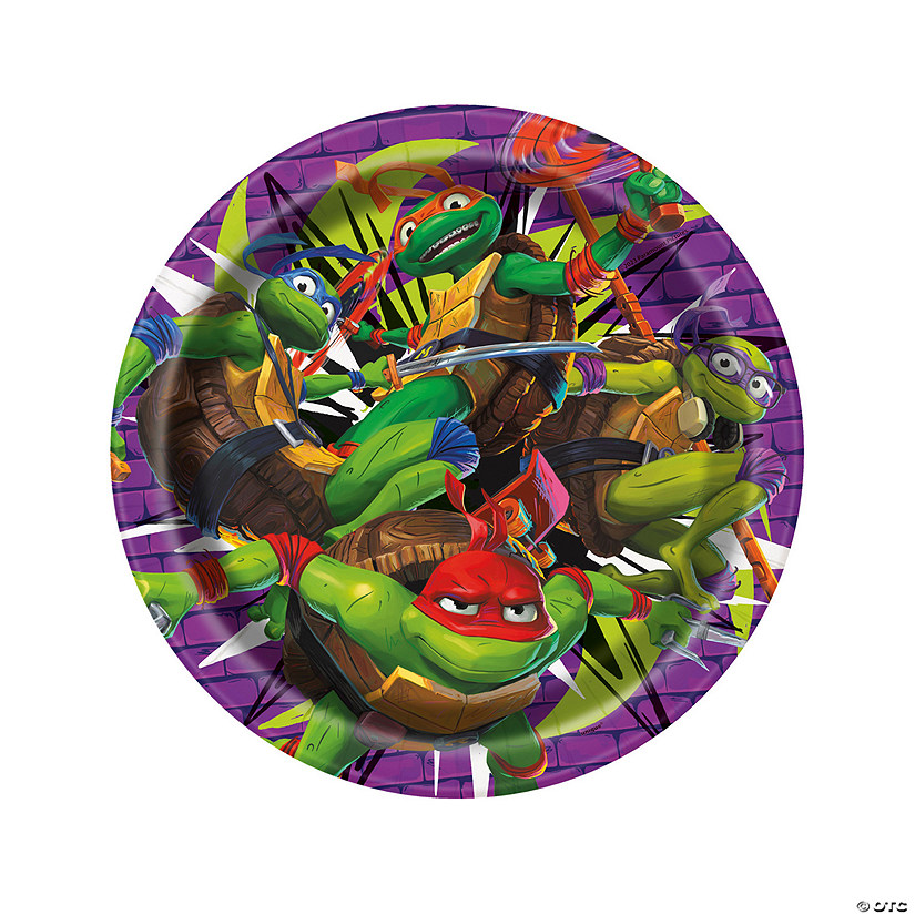 8 3/4" Teenage Mutant Ninja Turtles&#8482;: Mutant Mayhem Paper Dinner Plates - 8 Ct. Image