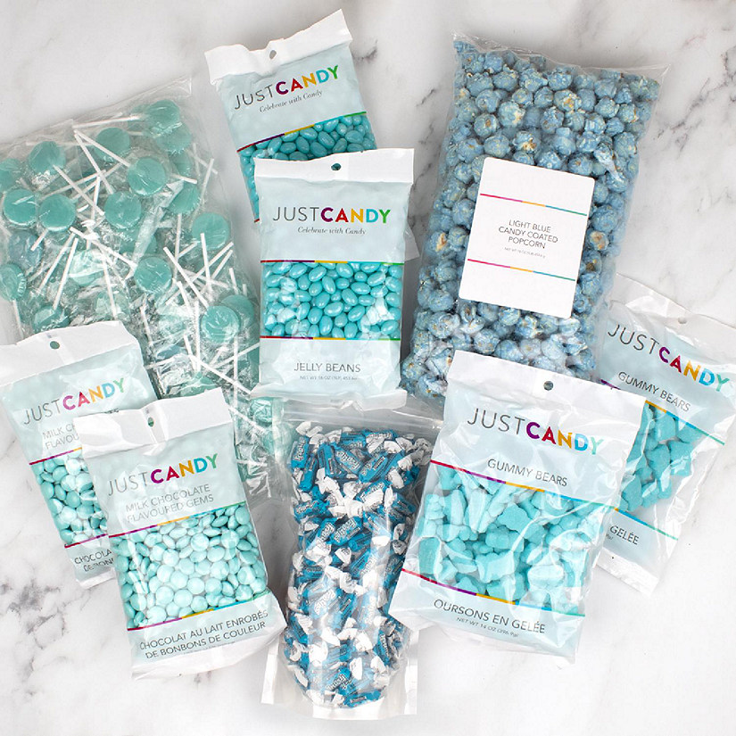 8.8lbs Light Blue Candy Assortment by Just Candy - DIY Image