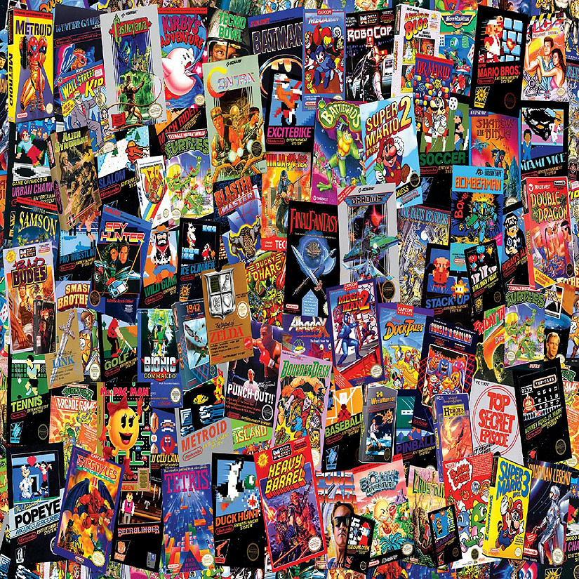 8-Bit Armageddon Retro Video Game Puzzle  1000 Piece Jigsaw Puzzle Image