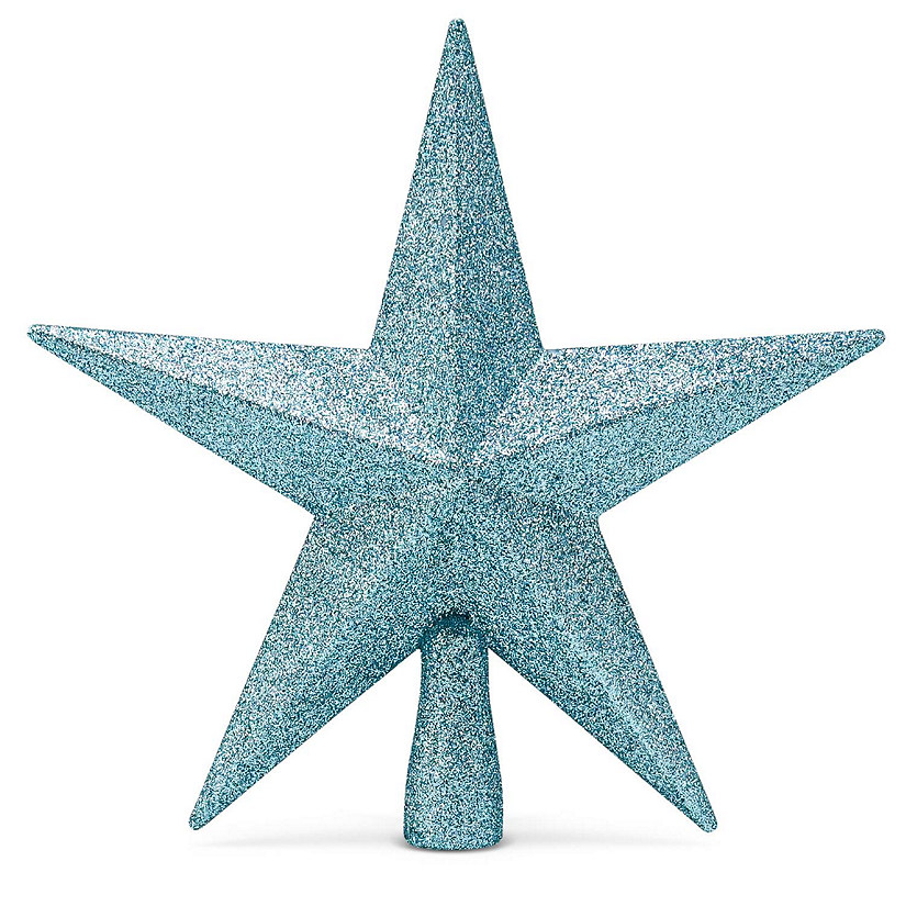 8"  Blue Glitter Star Tree Topper Image