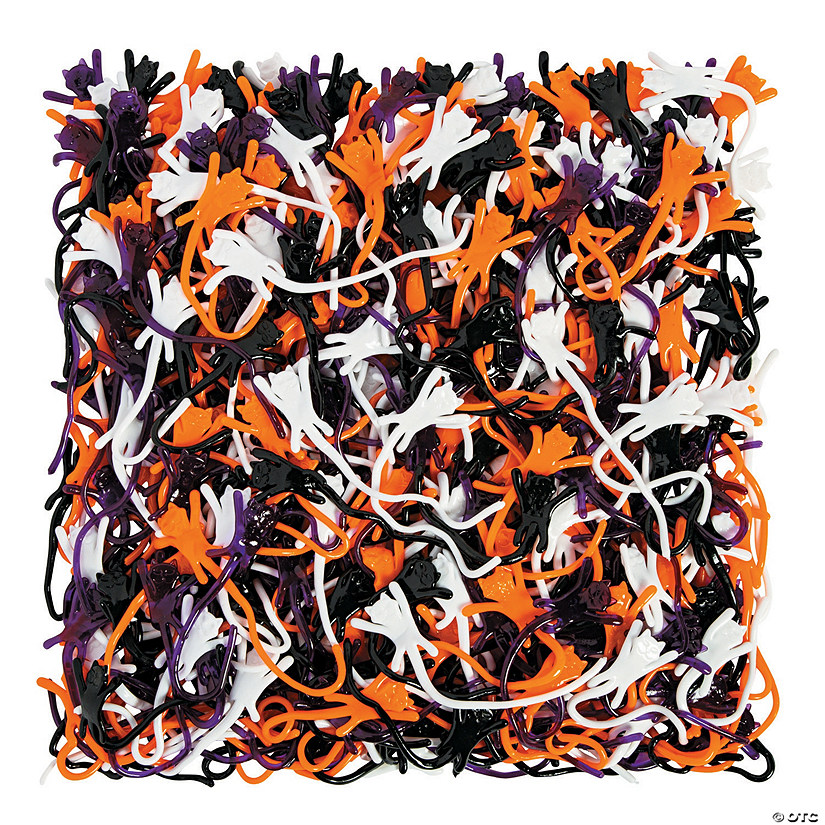 8" Bulk  504 Pc.Orange, Purple, Black & White  Sticky Cat Toys Image