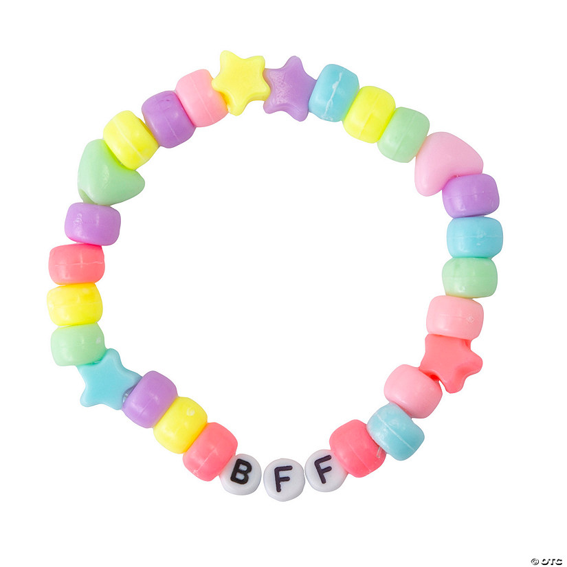 8&quot; circ. Best Friends Forever Friendship Bracelet Handout Craft Kit - Makes 12 Image