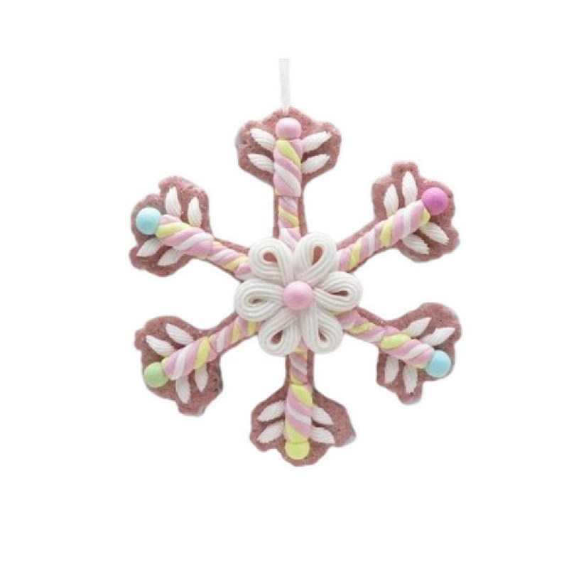 8" Claydough Candy Snowflake Ornament Image