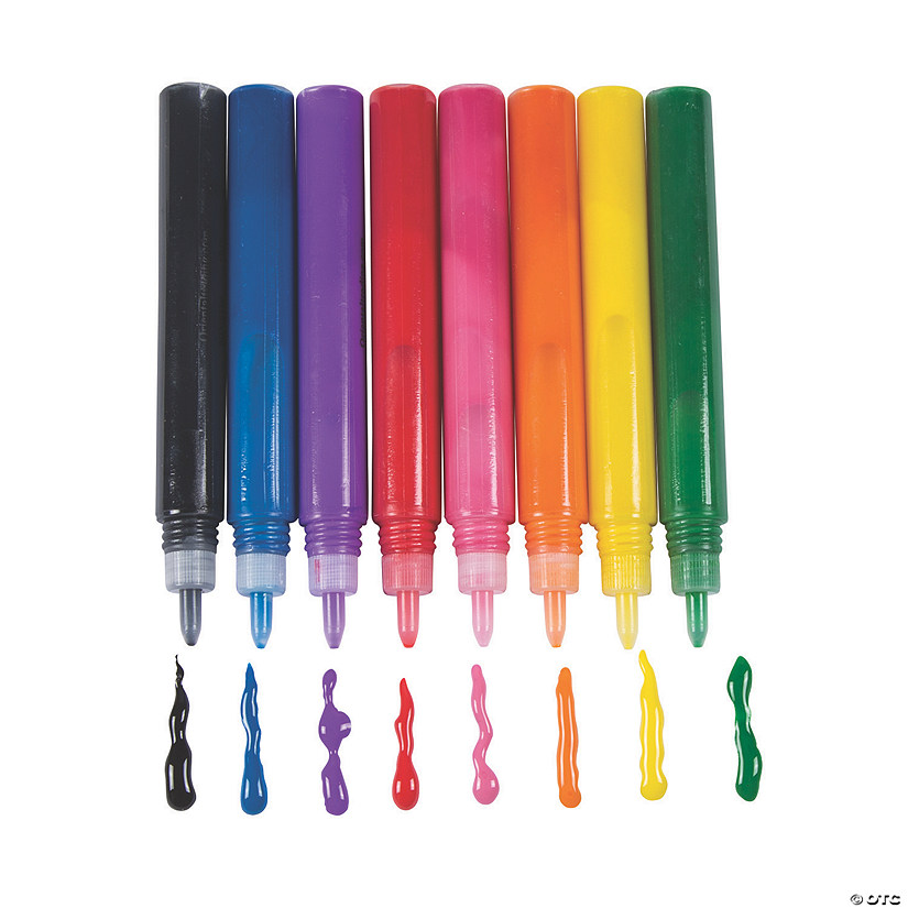 8-Color Bright & Vibrant Suncatcher Paint Pens - 8 Pc. Image