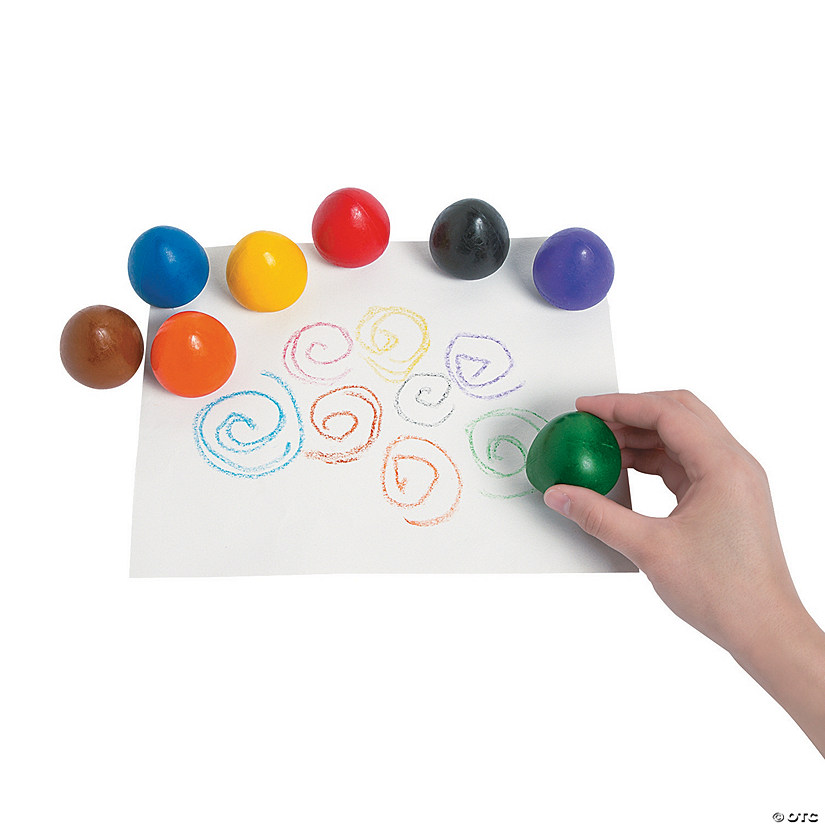 8-Color Chubby Crayon Eggs Image