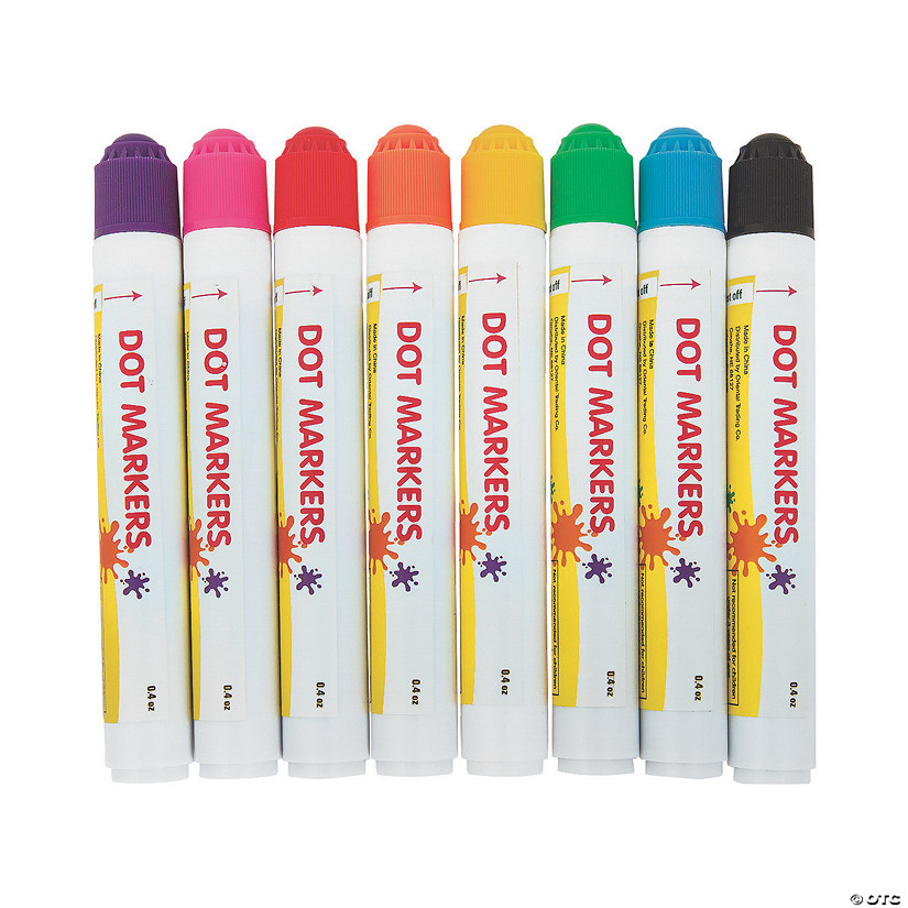 8-Color Mini Dot Marker Sets - 3 Boxes Image