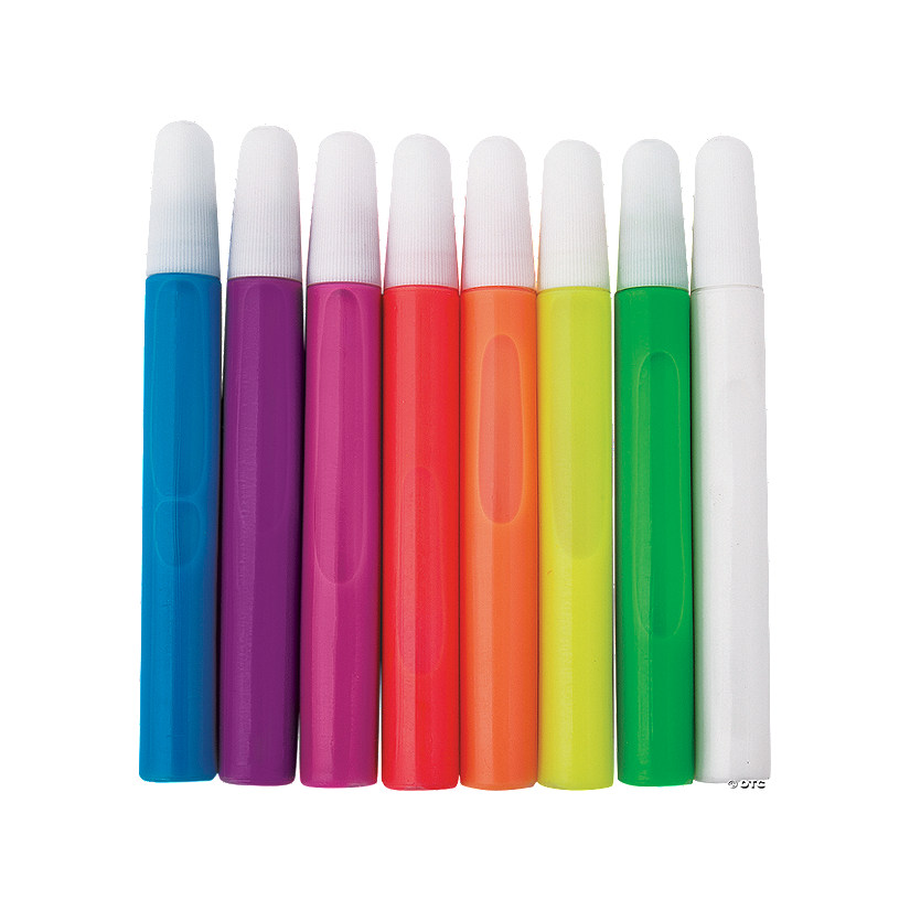 8-Color Neon Suncatcher Paint Pens - 24 Pc. Image