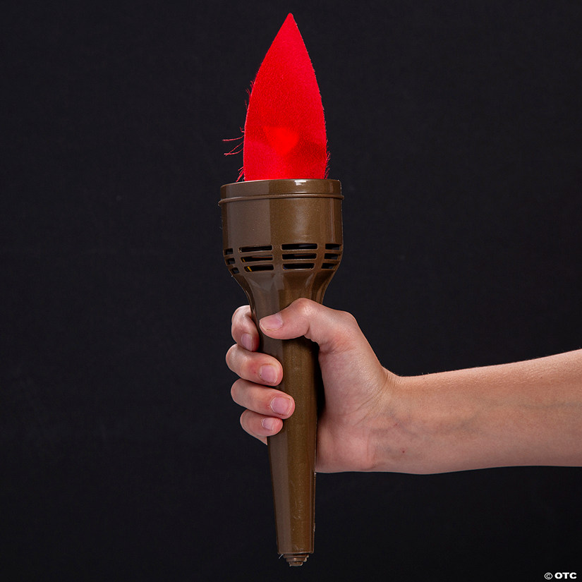 8&quot; Flaming Torch Plastic Light with Flickering Flame Image