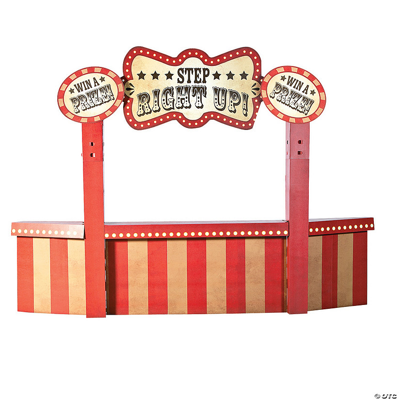 8 Ft. 3D Vintage Circus Attraction Booth Cardboard Stand-Up Image