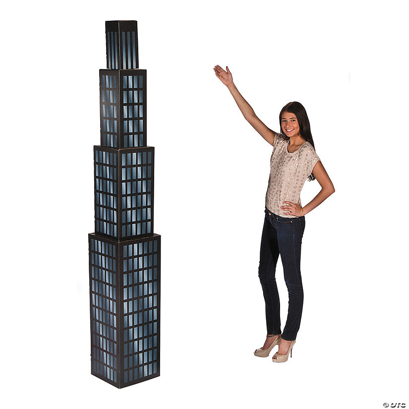 8 Ft. Large Skyscraper Cardboard Cutout Stand-Up Image