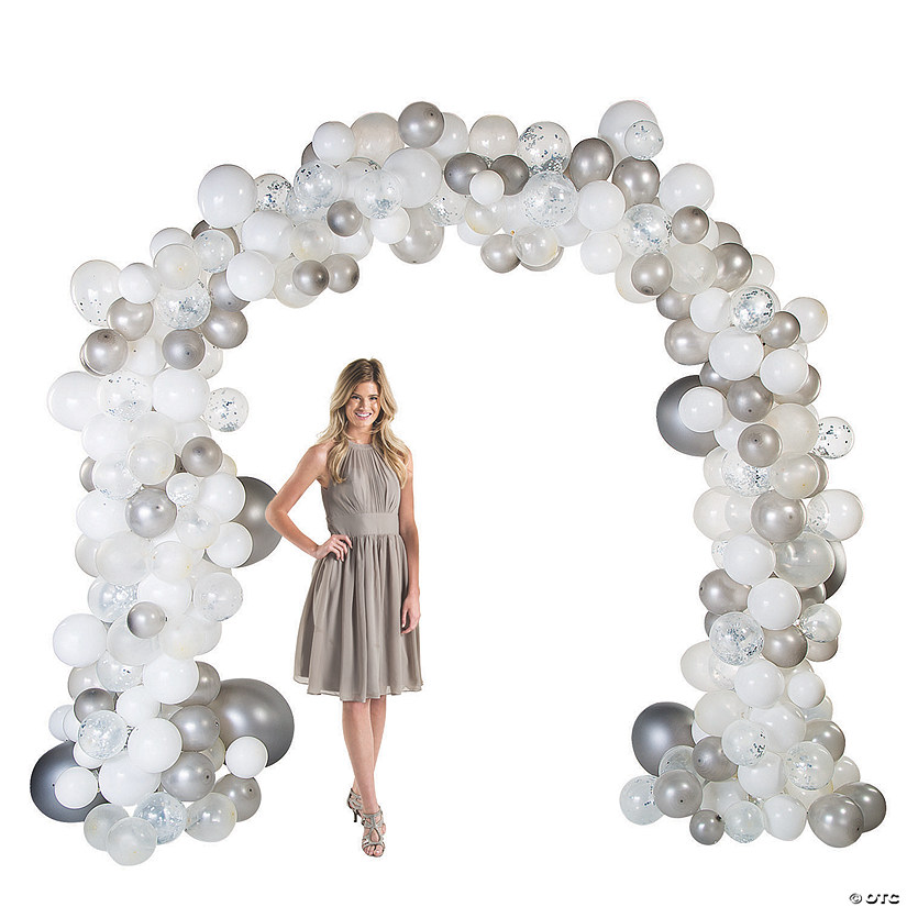 8 Ft. x 9 Ft. Classic Balloon Frame Standing Metal Arch Image
