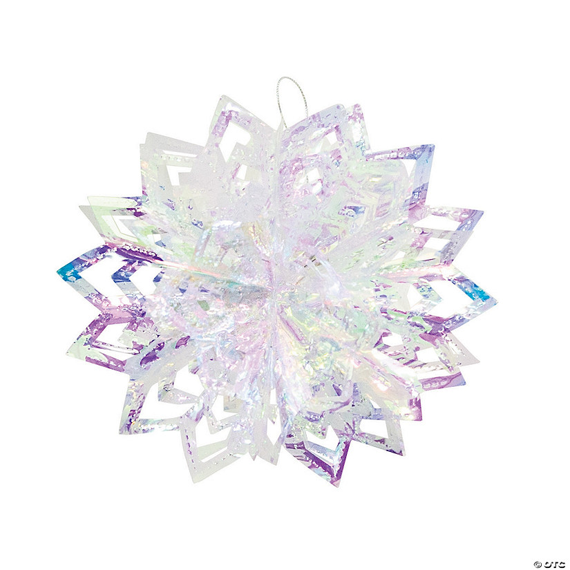 8" Iridescent Starburst Ceiling Decorations - 3 Pc. Image