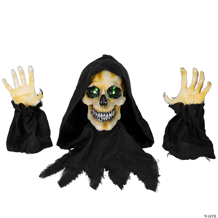 8" LED Lighted Grim Reaper with Sound Outdoor Halloween Decoration Image