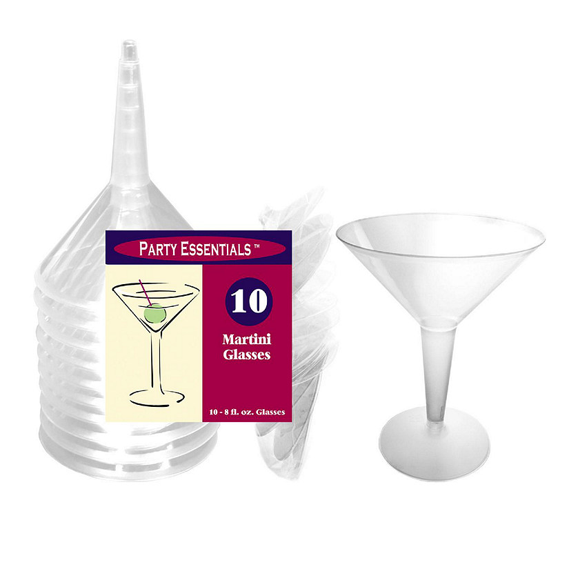 8 oz. Clear Martini Glasses Image