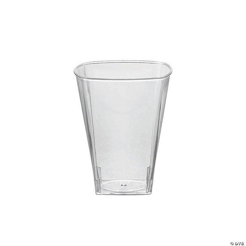 8 oz. Clear Square Plastic Cups (154 Cups) Image