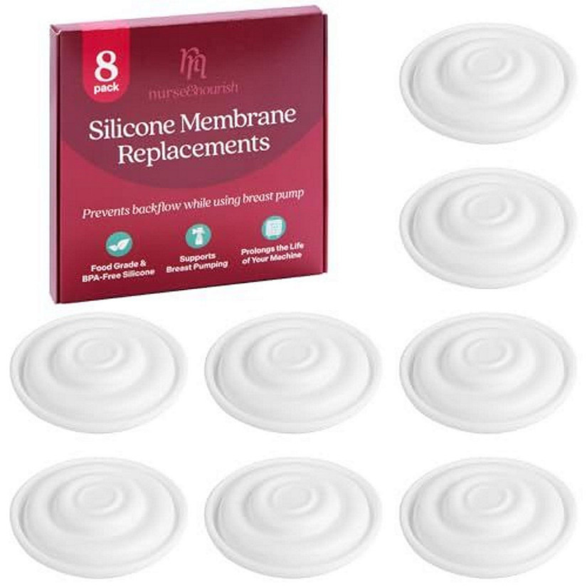 [8 Pack] Membrane for Spectra Backflow Protector Replacement - Breast Pump Inserts for Spectra Replacement Pump Parts Image