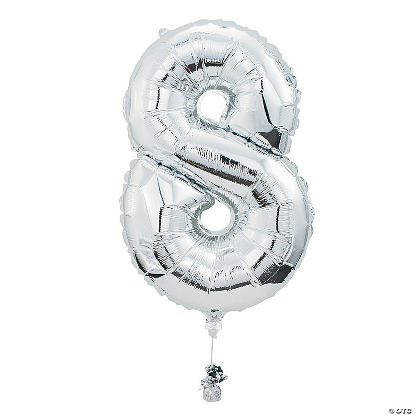 8-Shaped Number 34" Mylar Balloon Image