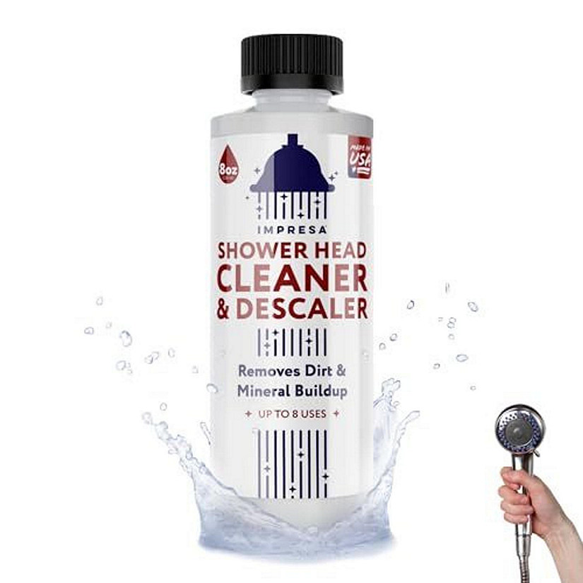 8 Uses Shower Head Cleaner Solution - Universal Limescale Remover for Shower Head - Calcium Lime Rust Remover Image