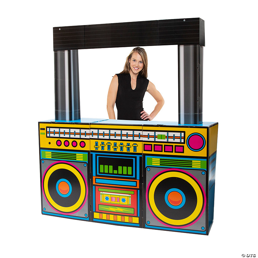 80" 3D Bright Multicolored Boom Box Cardboard Cutout Stand-Up Image