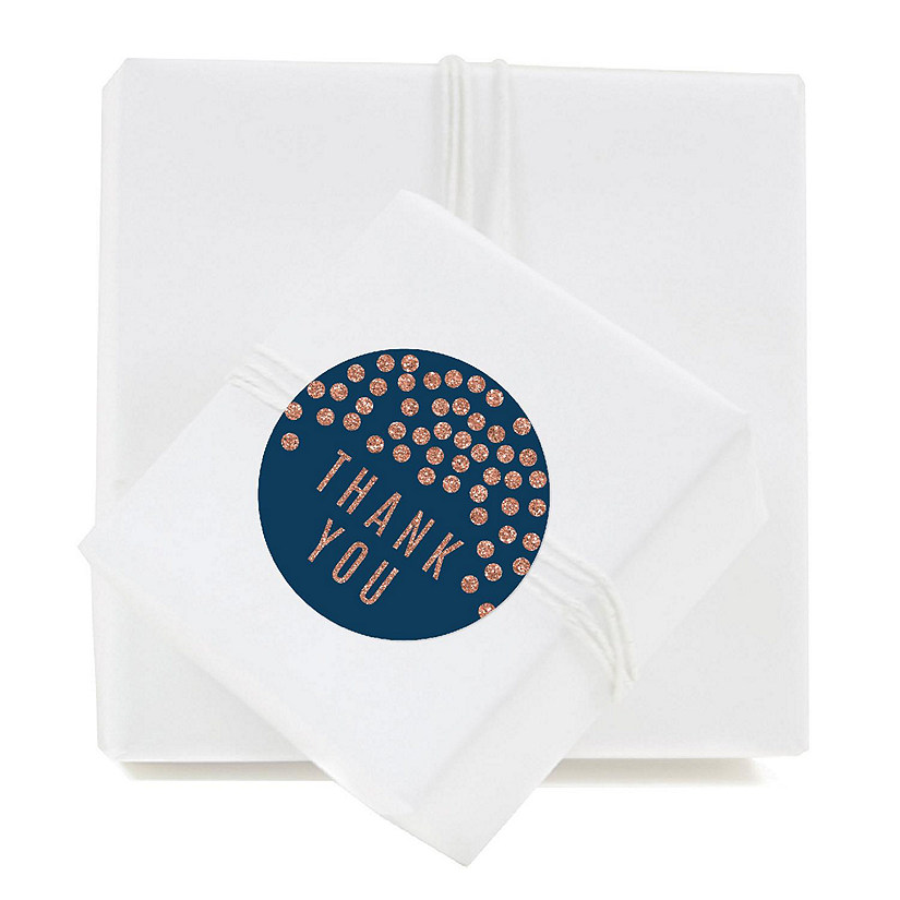 80PC Thank You Taylor Glitter Dot N.Blue Image