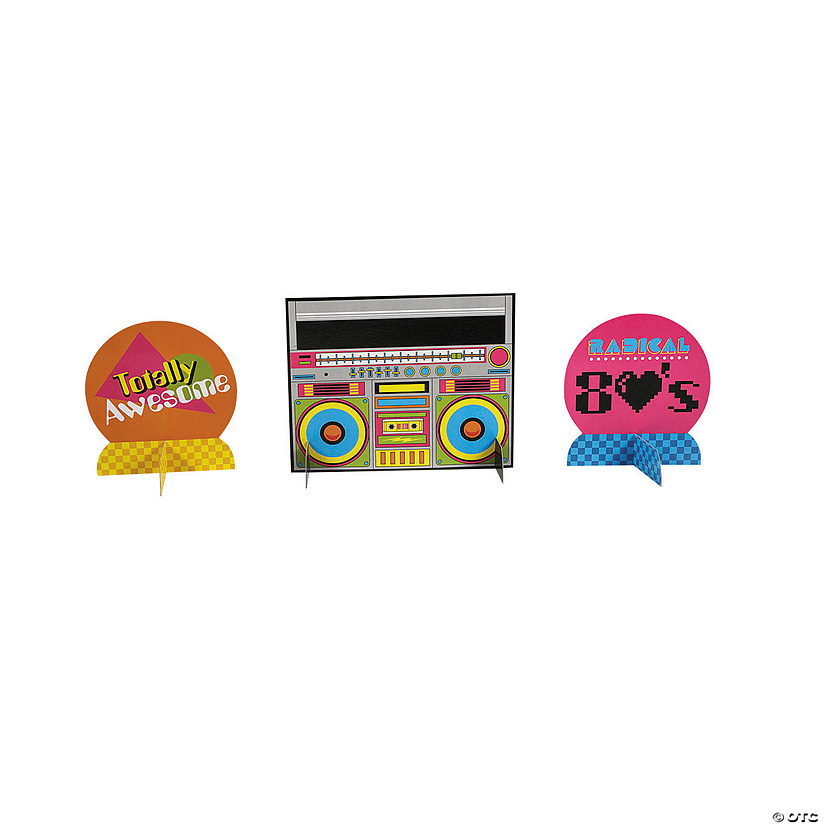 80s Party Table Decorating Kit - 23 Pc. Image